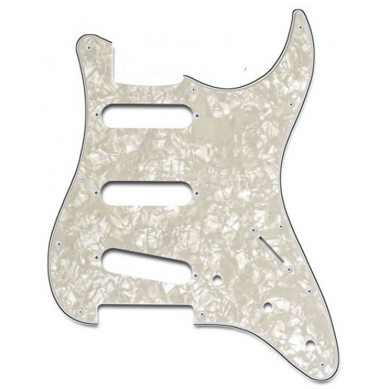 Parts Planet ST62 PWH Battipenna per chitarra elettrica tipo Strato - Madreperla Bianco