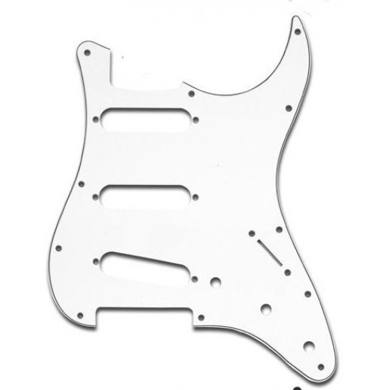 Parts Planet ST62WBW Battipenna tipo Strato S-S-S - 3 strati B/N/B Parts Planet ST62WBW Battipenna tipo Strato S-S-S - 3 strati B/N/B