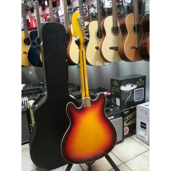 Fender Modern Player Starcaster Aged Cherry Burst 2nd w/Case - SOLD!