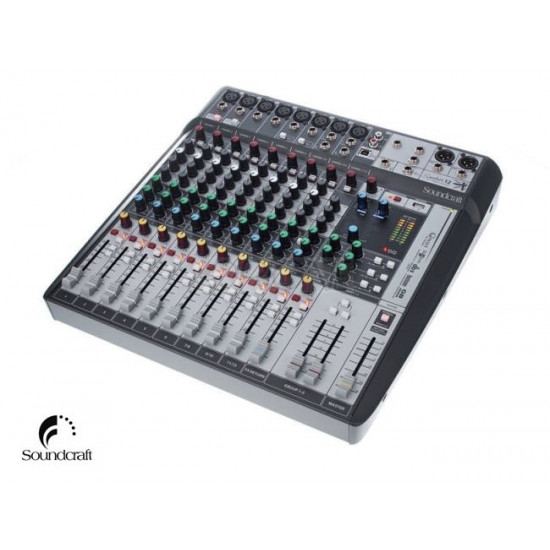 SOUNDCRAFT SIGNATURE 12 MTK MIXER 12 INGRESSI, EFX, I/O USB 14 IN / 12 OUT