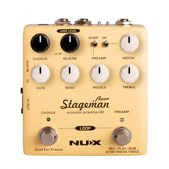 NUX STAGEMAN FLOOR PREAMP ACUSTICO & D.I.