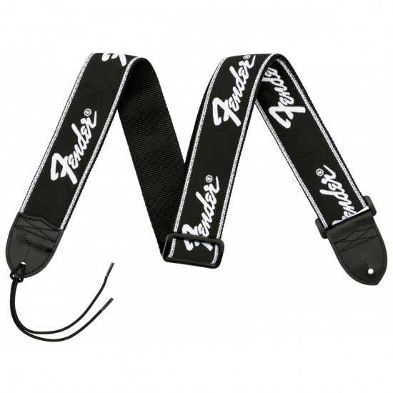 Strap Fender Running Logo Black-White 099-0671 000