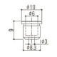 GOTOH TLB-1C BOCCOLA FERMACORDE TELE  ( SET 6 PZ )