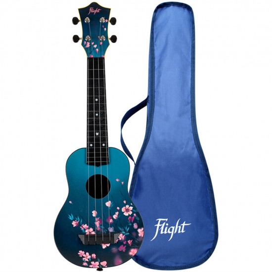 Flight TUS32 ABS Travel Sakura - Ukulele Soprano con borsa