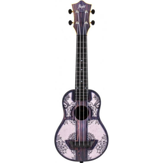 Flight TUS40 Mandala 
Wood - Travel Ukulele Soprano con borsa