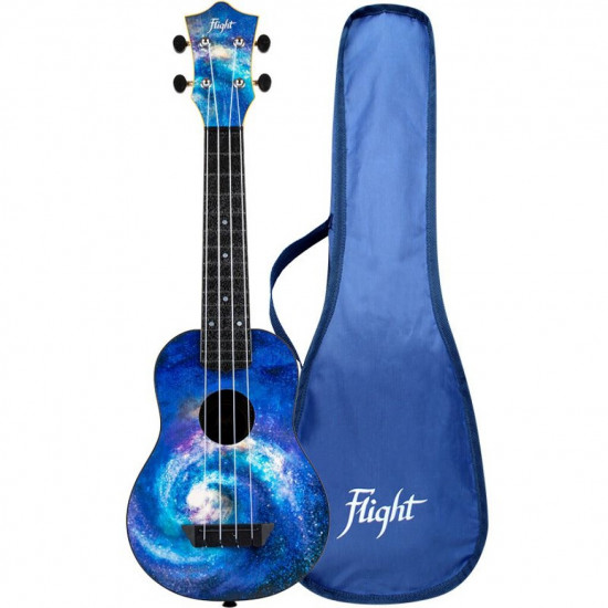 Flight TUS40 Space - ABS Travel Ukulele Soprano con borsa