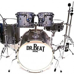 Dr.Beat Drums Beat Two 522 Master- New Edition - Silver Sparkle - Batteria completa