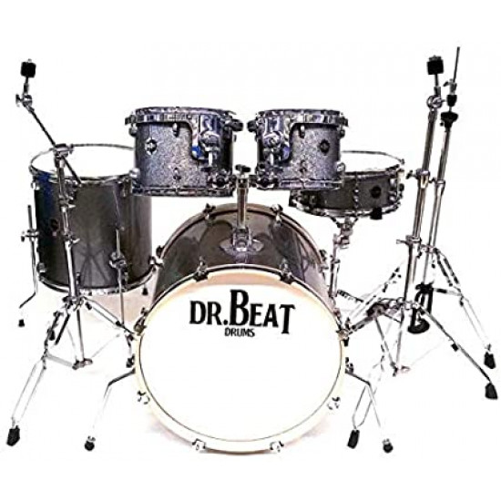 Dr.Beat Drums Beat Two 522 Master- New Edition - Silver Sparkle - Batteria completa