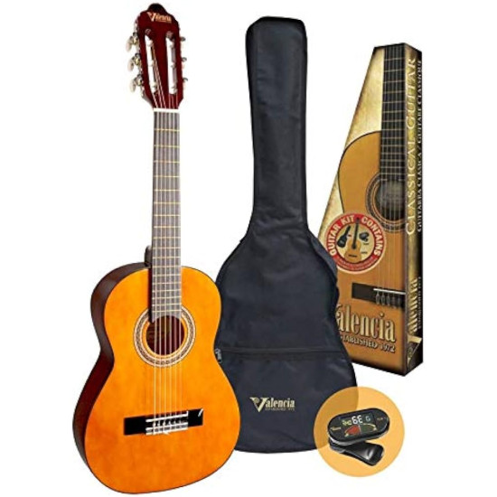 Valencia VC102K Classic Guitar 1/2 Pack - Natural