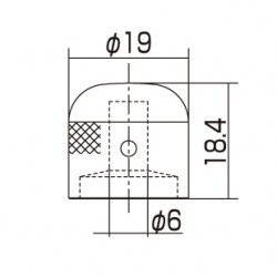 Gotoh
 VK119C Manopola in metallo tipo Ibanez - Cromata -