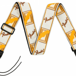 Fender Monogrammed White/Brown/Yellow Tracolla