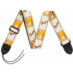 Fender Monogrammed White/Brown/Yellow Tracolla Fender Monogrammed White/Brown/Yellow Tracolla