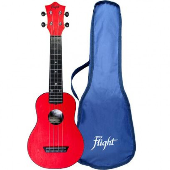 Flight TUS35 ABS Travel Ukulele Red - Soprano - con Borsa