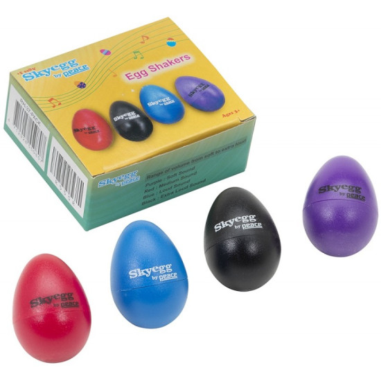 PEACE RH-37-PACK SET 4 EGG MARACAS DIVERSI PESI